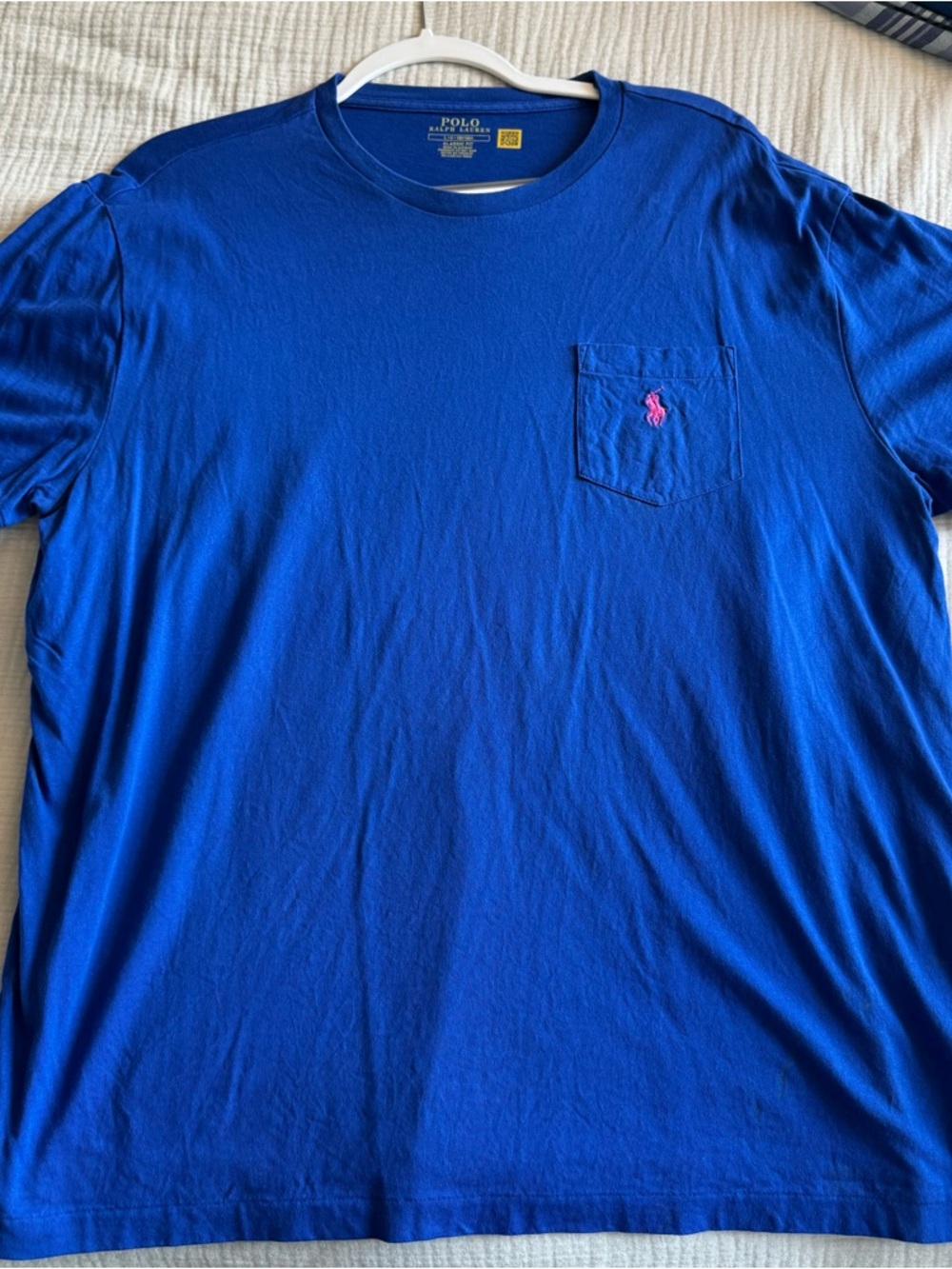 Ralph Lauren Short Sleeve Pocket Tee in Royal Blue